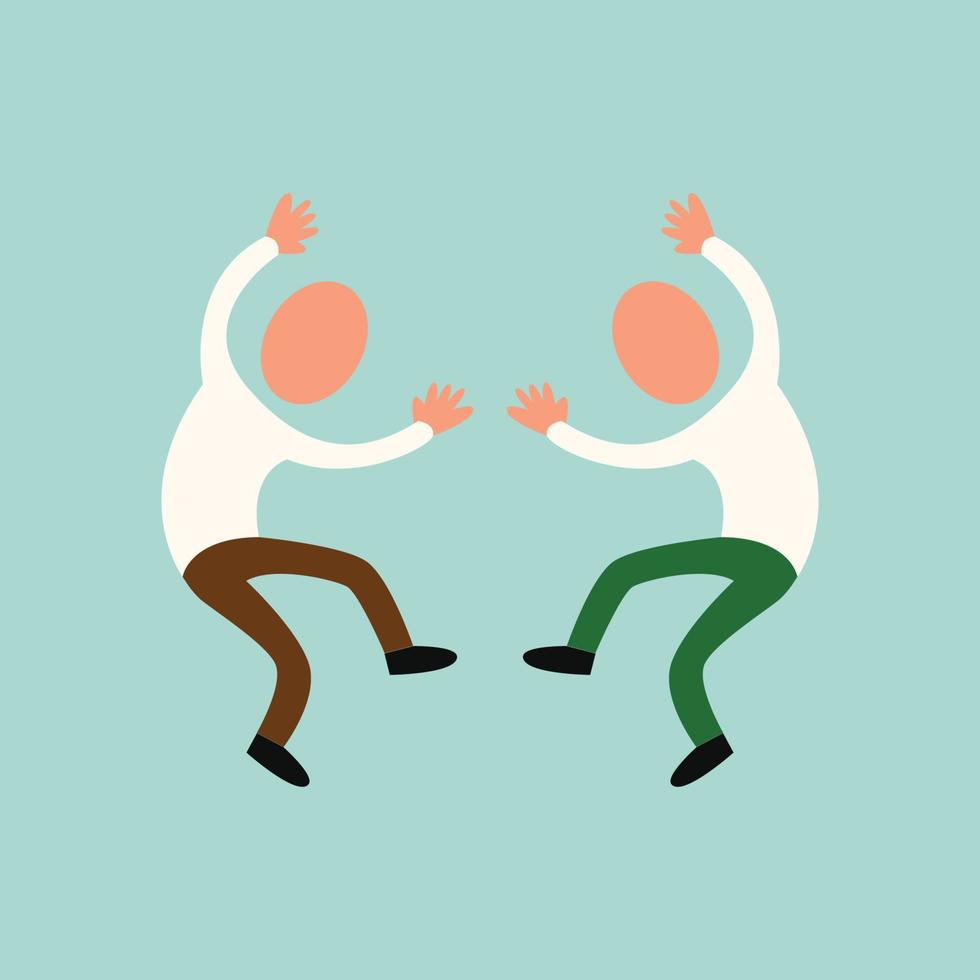 fun people dance happy illustration vector