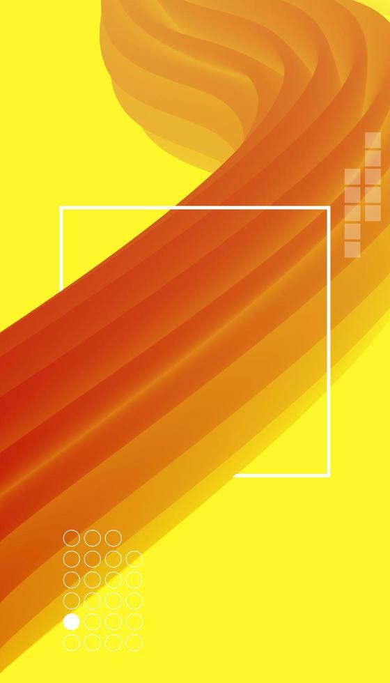 onda fluida abstracta colorida. afiche moderno con forma de flujo 3d degradado. diseño de fondo de innovación vector