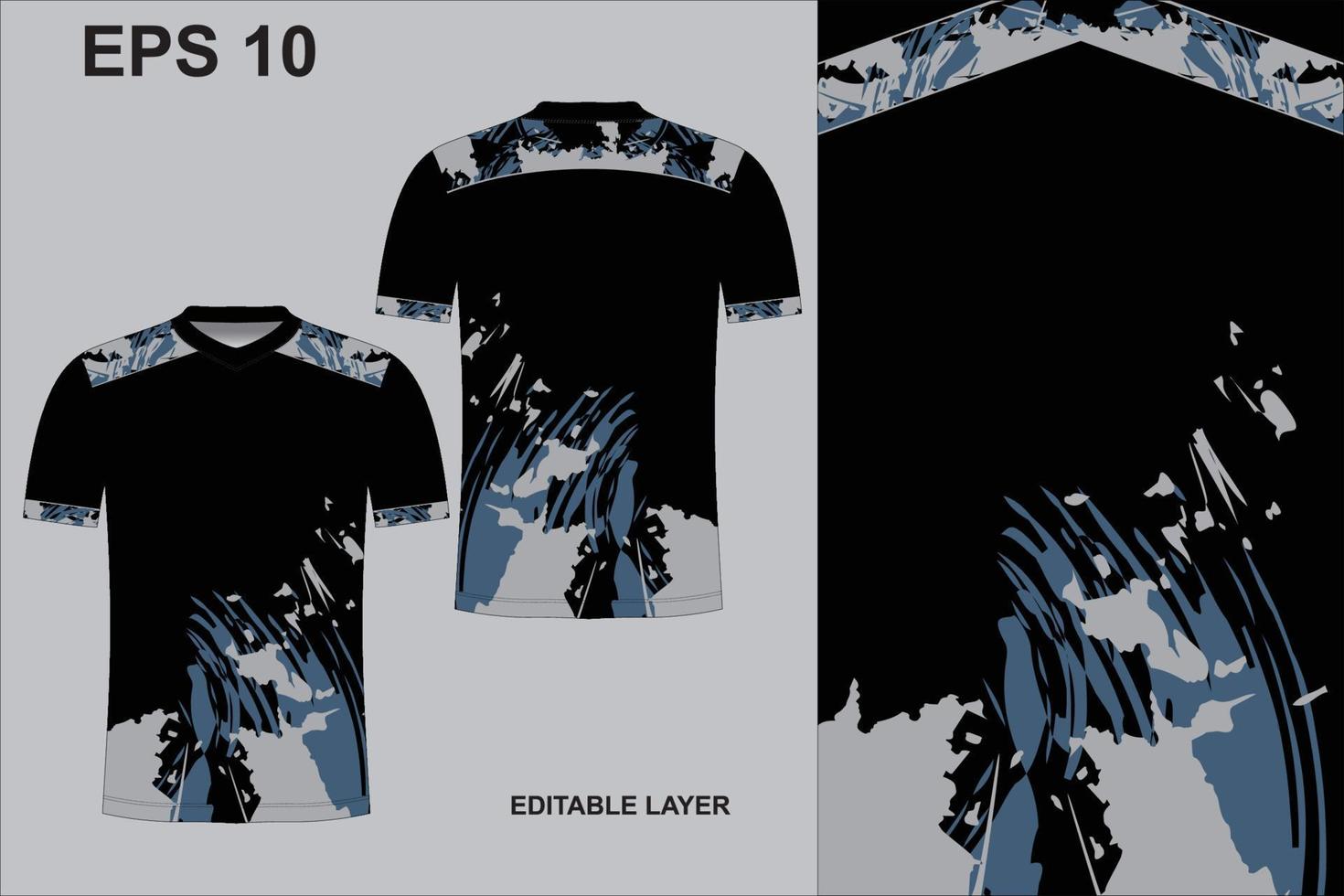 Soccer jersey FUTSAL TEMPLATE design Free Vector