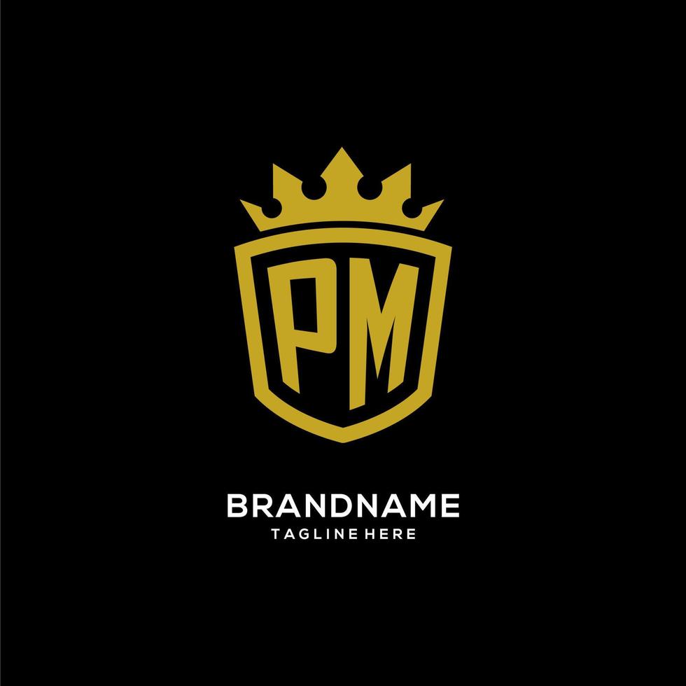 PM logo monogram emblem style with crown shape design template 4283938  Vector Art at Vecteezy