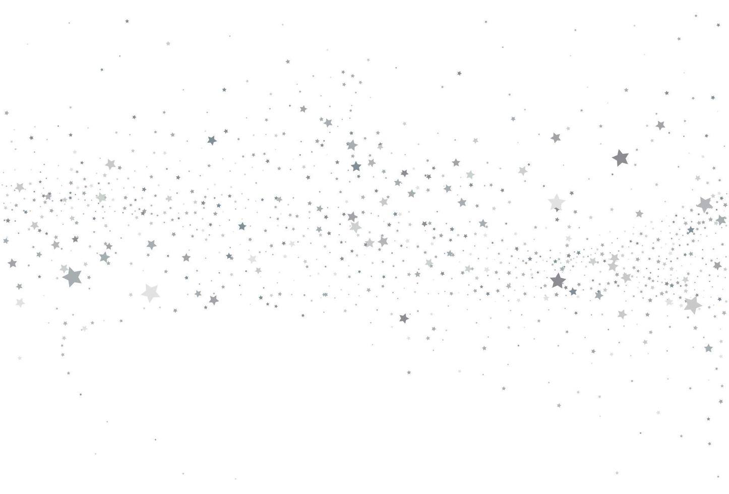 Light silver glitter confetti background. White festive texture. vector