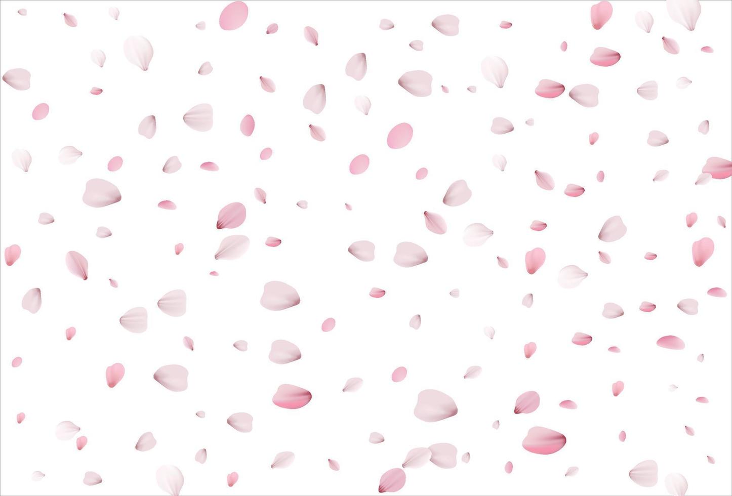 fondo de pétalos de sakura. pétalos de cereza vector