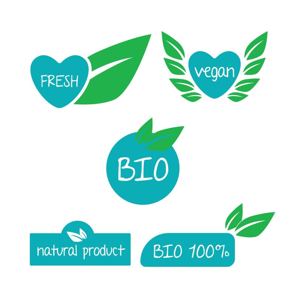 natural product label for agriculture industry vector