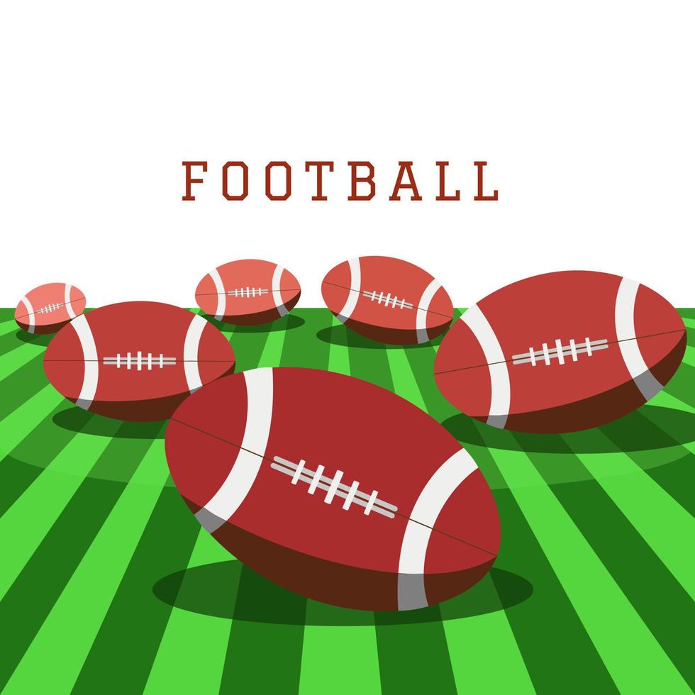 Vector illustration of American Football pattern background