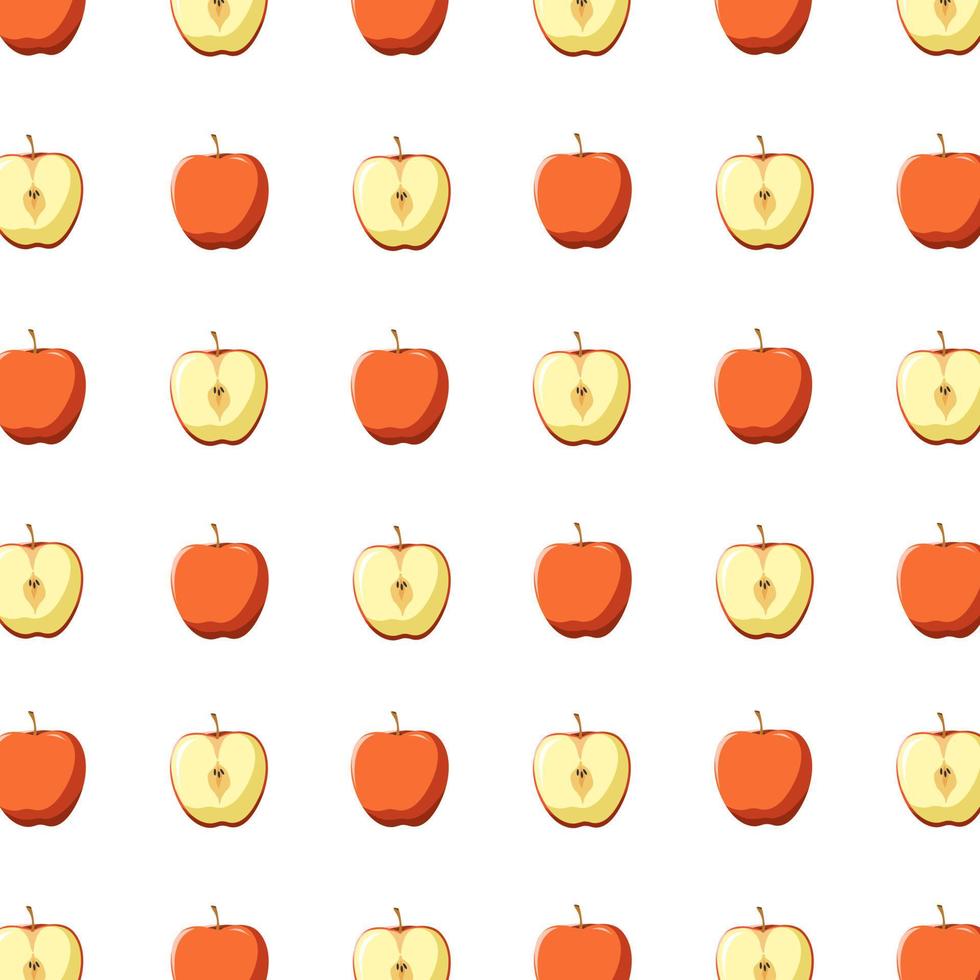 Pattern vector illustration of an apple