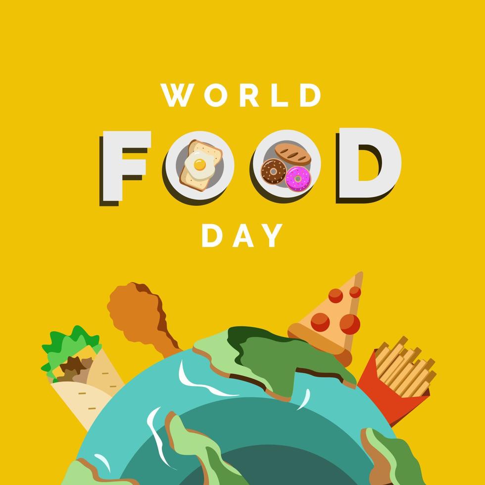 World Food Day Vector Illustration