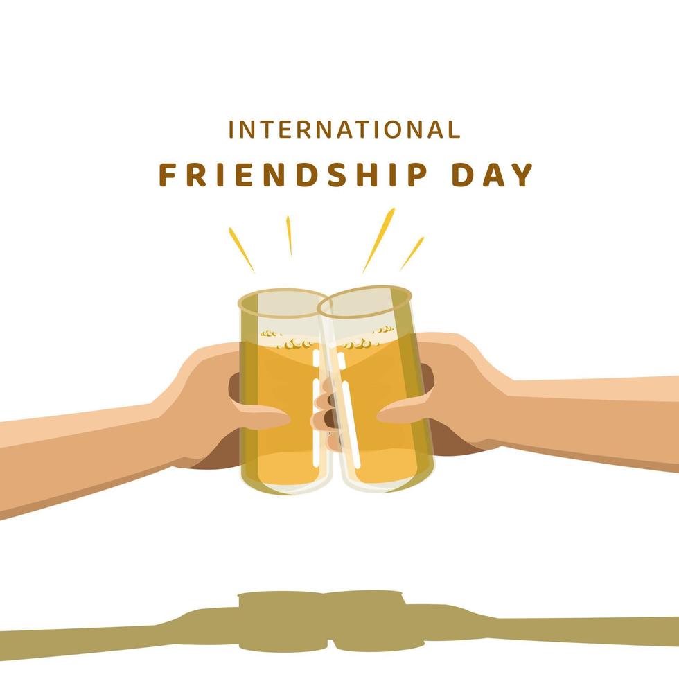 International Friendship Day, design for theme friendship vector