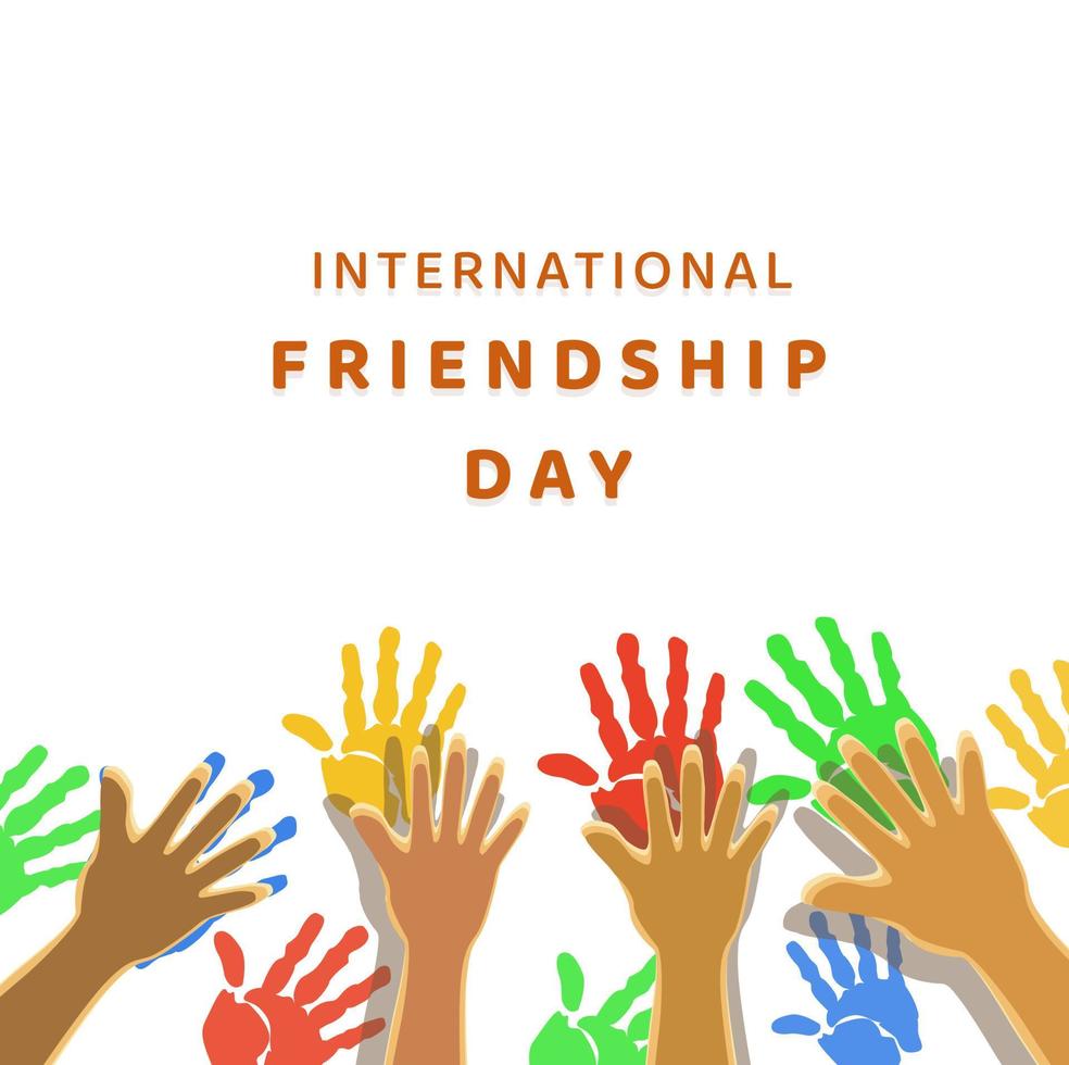 International Friendship Day, design for theme friendship vector