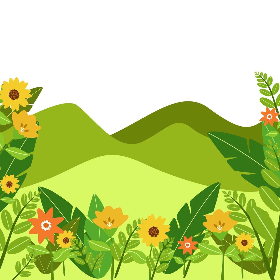 Background flower theme nature illustration vector