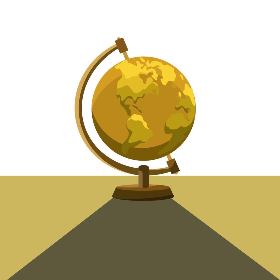 happy earth day vector illustration of earth globe with beautiful earth view