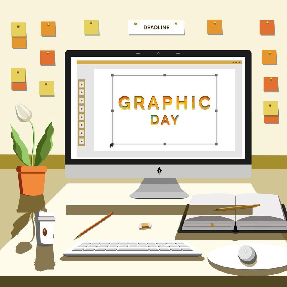 World Graphic Day Vector Illustration