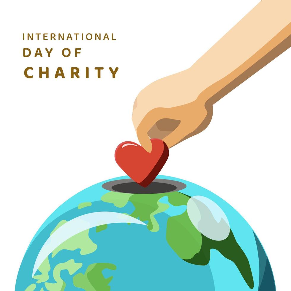 International Day of Charity design - International Day Of Charity Design Illustration For Theme Charity Day Vector 