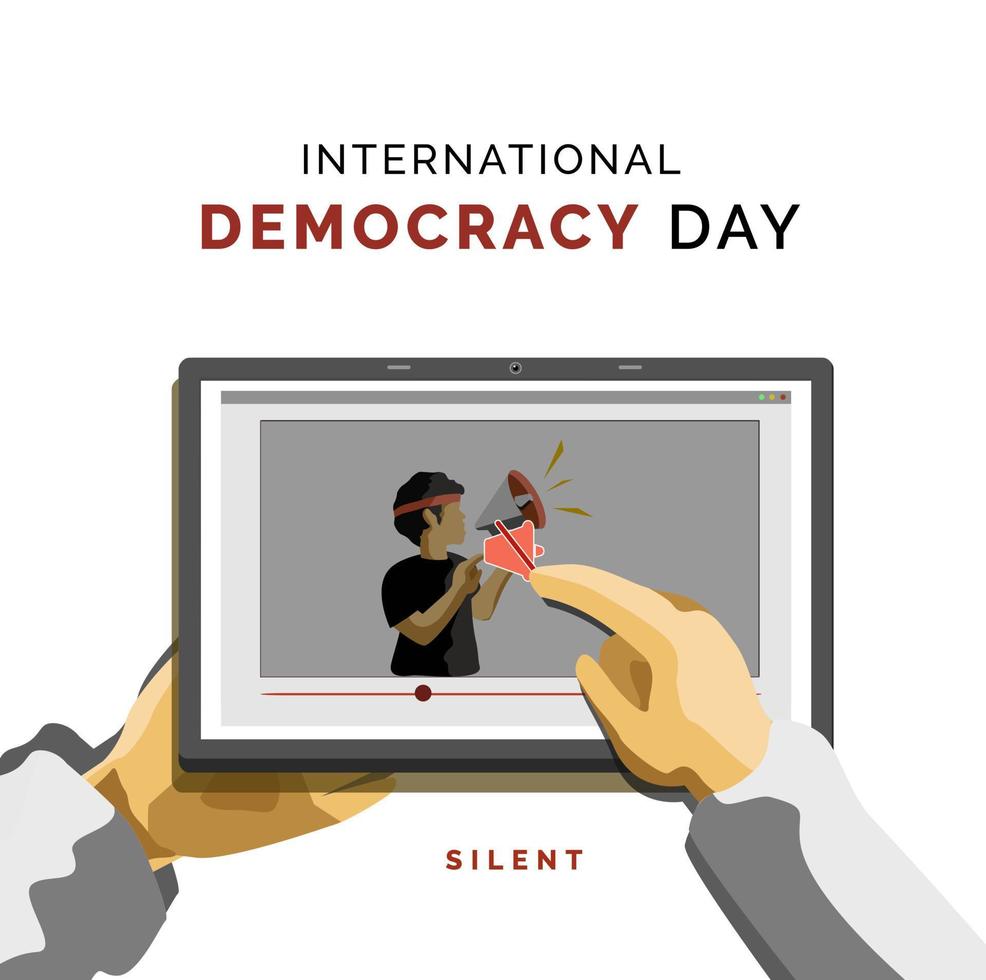 International Democracy Day, design for theme, social issues vector