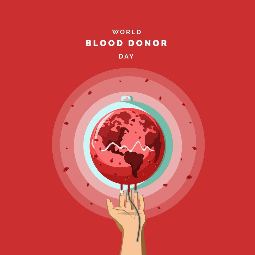 World Blood Donor Day Illustration vector