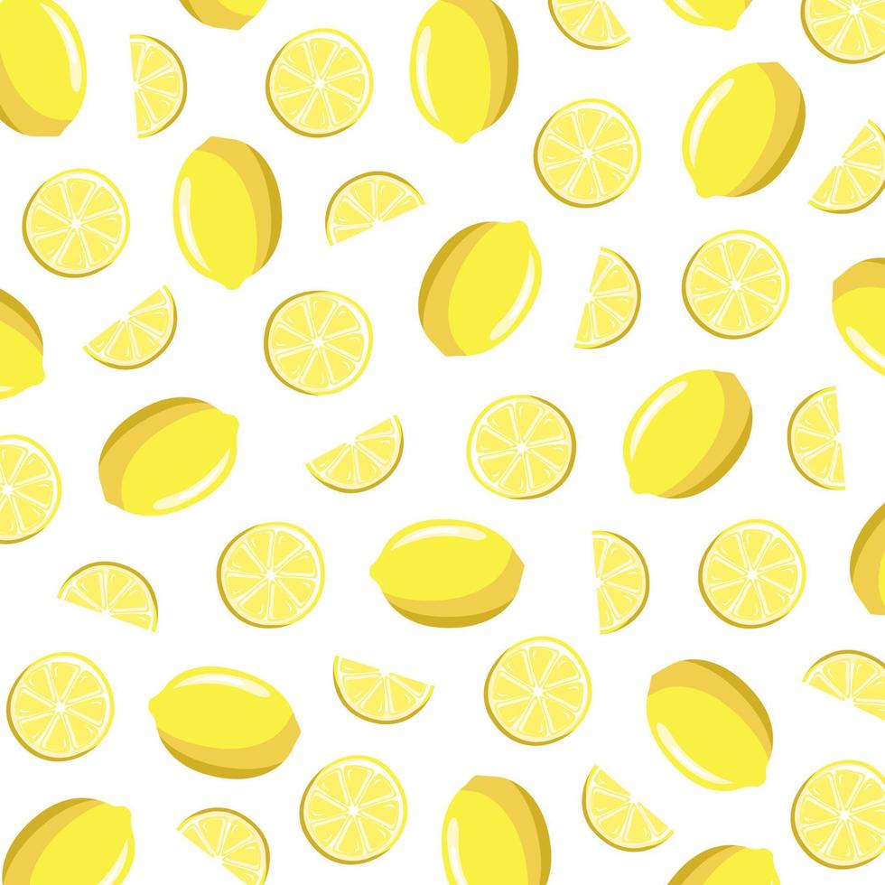 Pattern vector illustration of a lemon