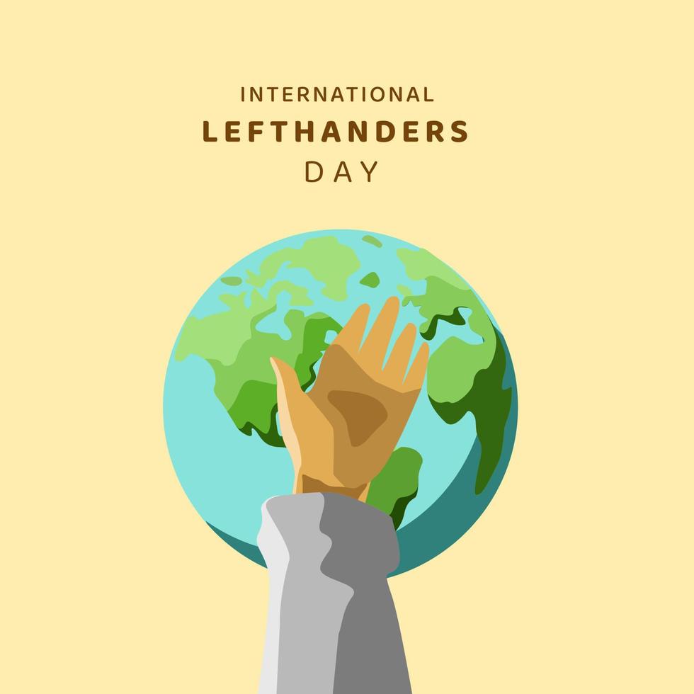 International Lefthanders Day vector