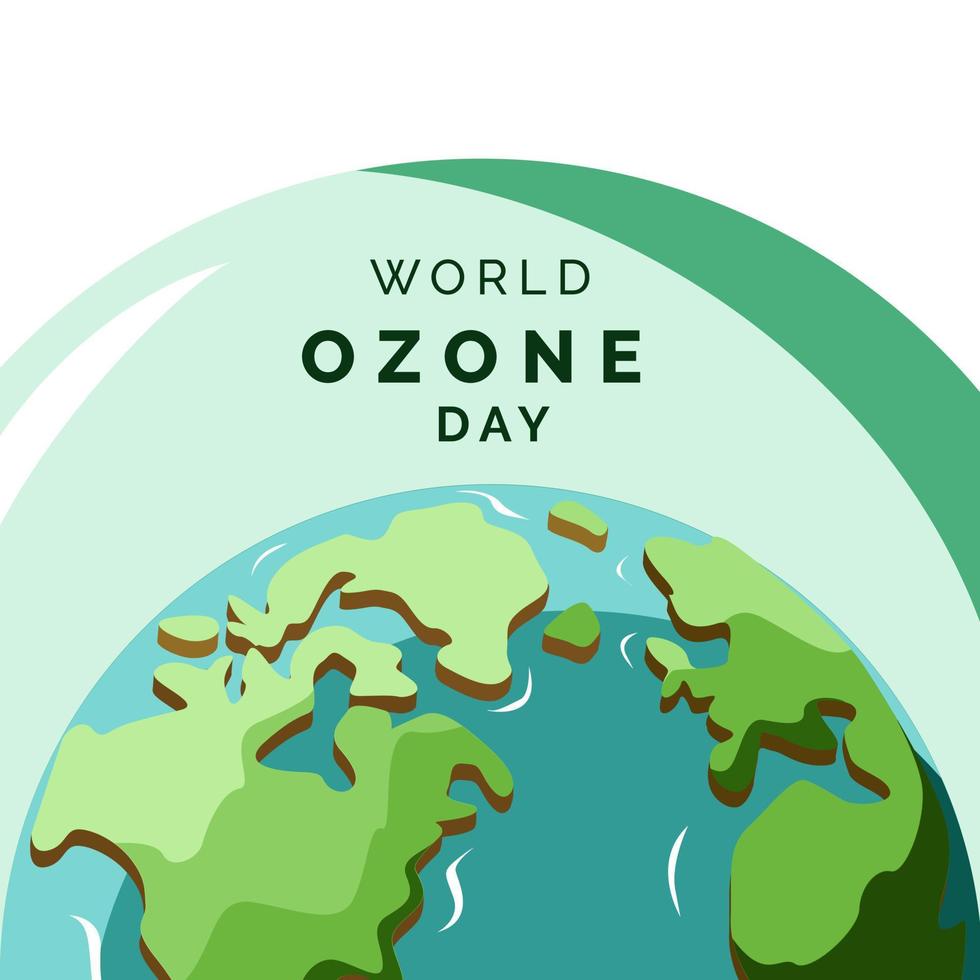 World Ozone Day, Illustration vector for theme nature and for world ozone day