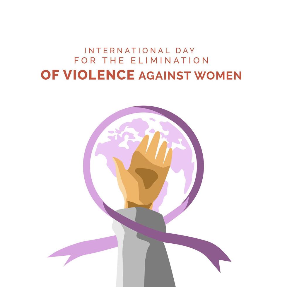 International Day For The Elimination Of Violence Against Women vector