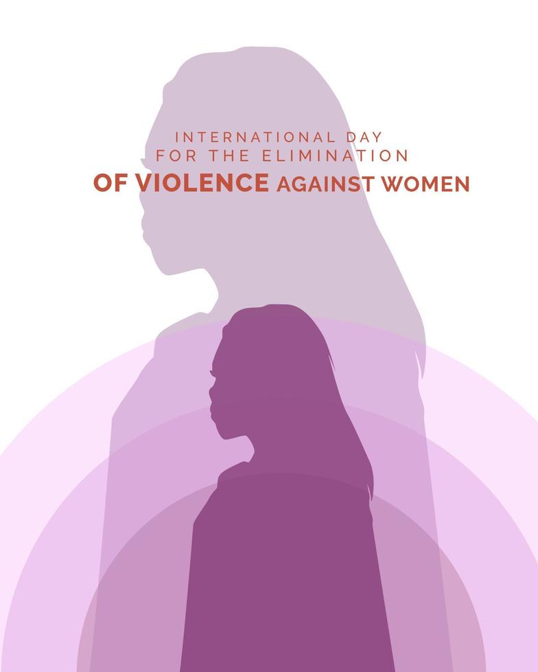 International Day For The Elimination Of Violence Against Women vector