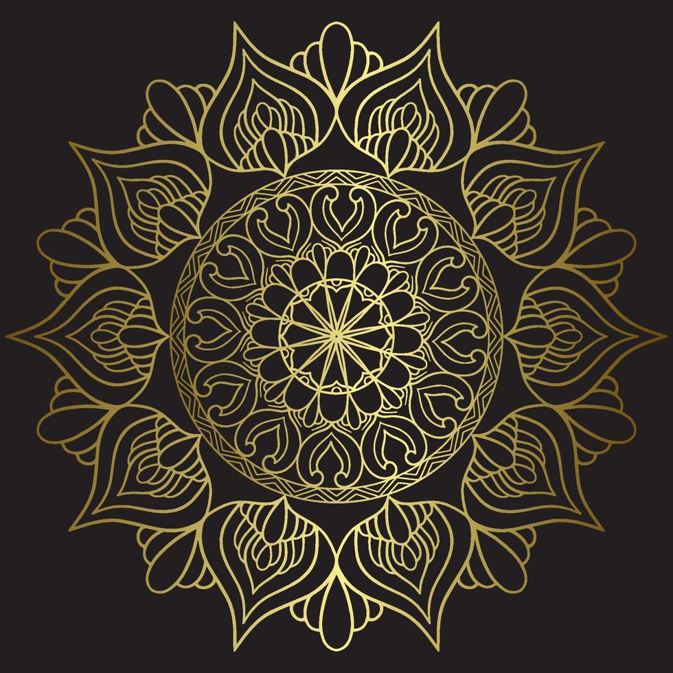 ethnic meditation relax mandala art design for template background vector