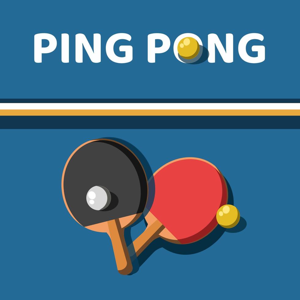 Ilustración de vector de fondo de deporte de ping pong