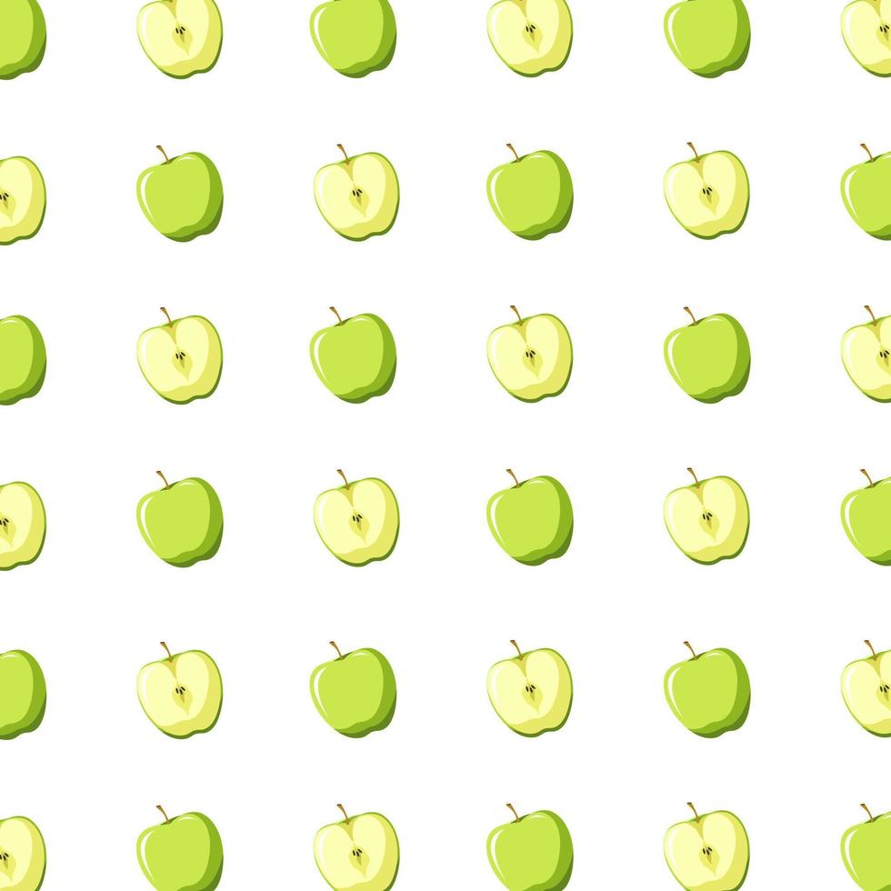 Pattern vector illustration of an apple