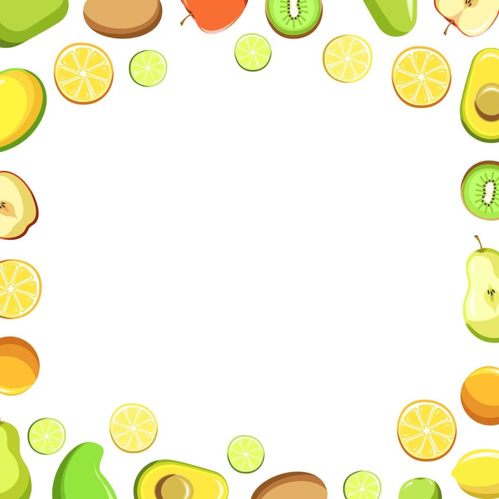 Fruit pattern vector illustration background