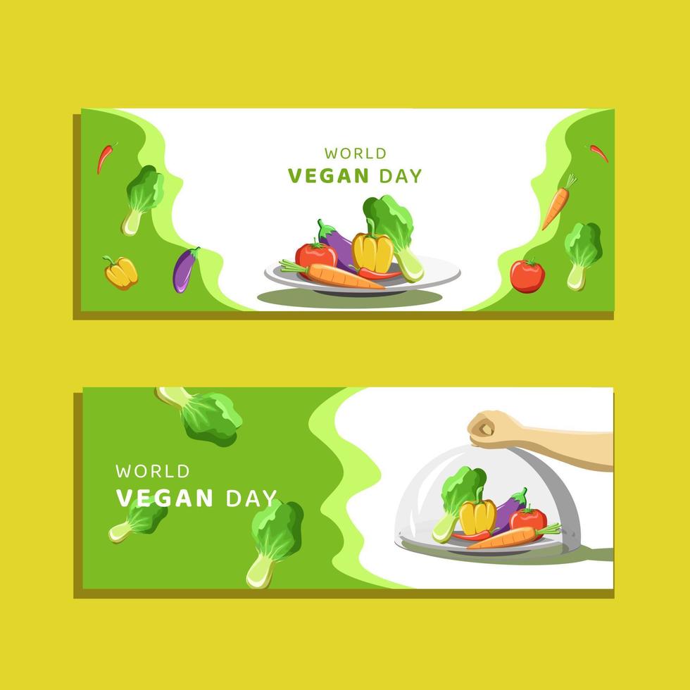 World Vegan Day Illustration Vector