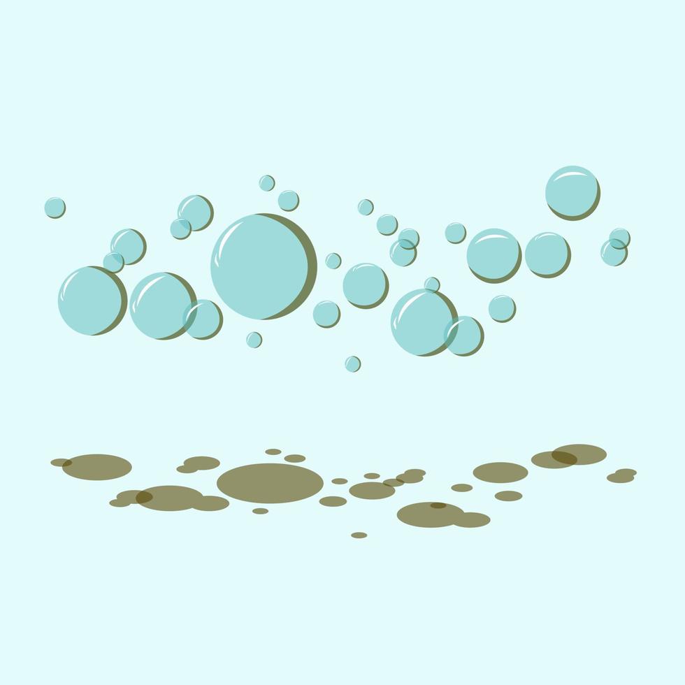 Vector illustration of bubble pattern for material design