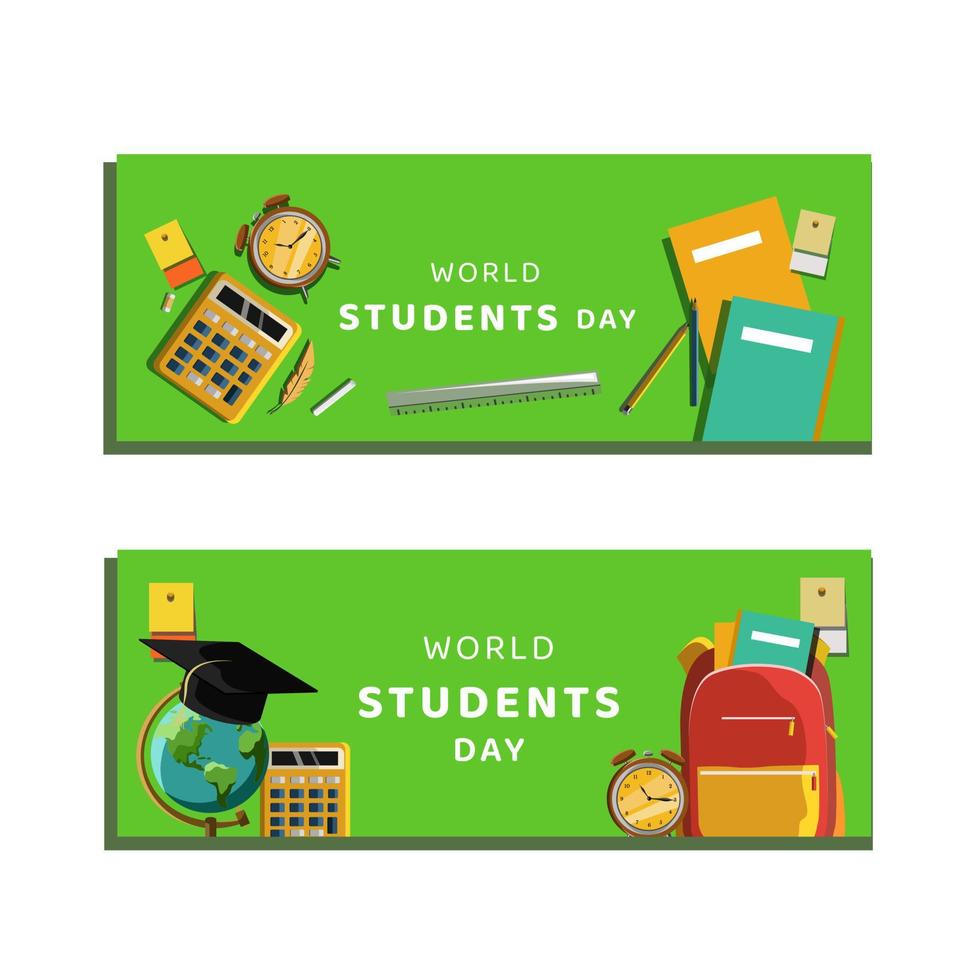 vector de ilustración del día mundial de los estudiantes