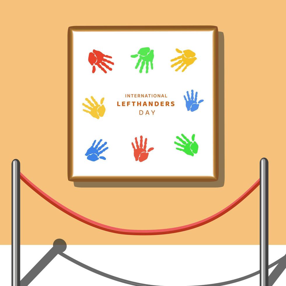 International Lefthanders Day vector