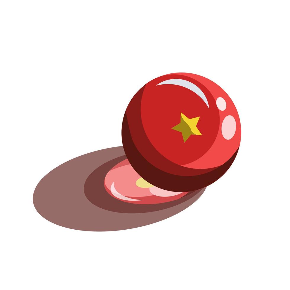 Vietnam Ball Glass Vector Illustration, for Vietnam theme