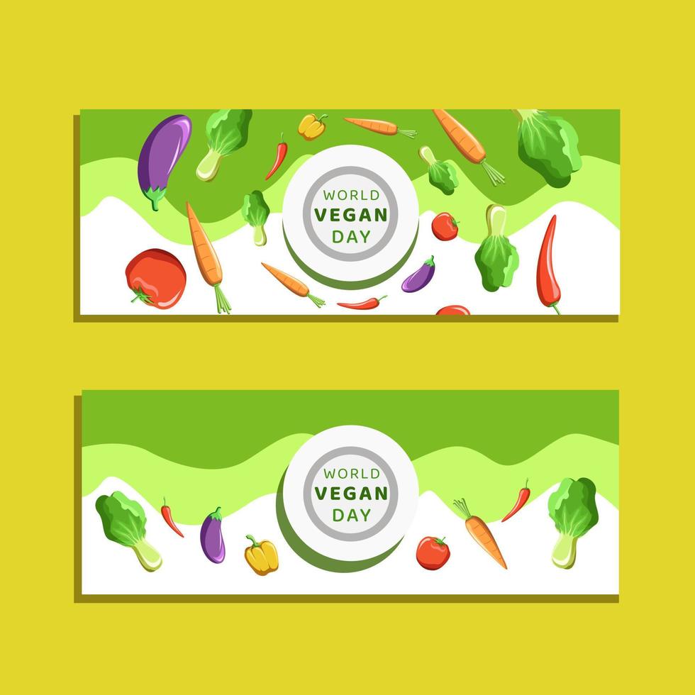 World Vegan Day Illustration Vector