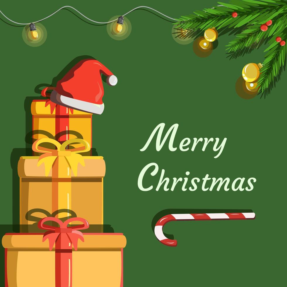 Merry Christmas Concept Vector Illustration