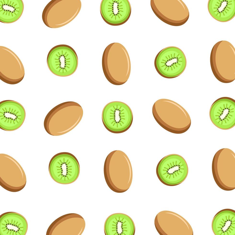 Pattern vector illustration of a kiwi fruit