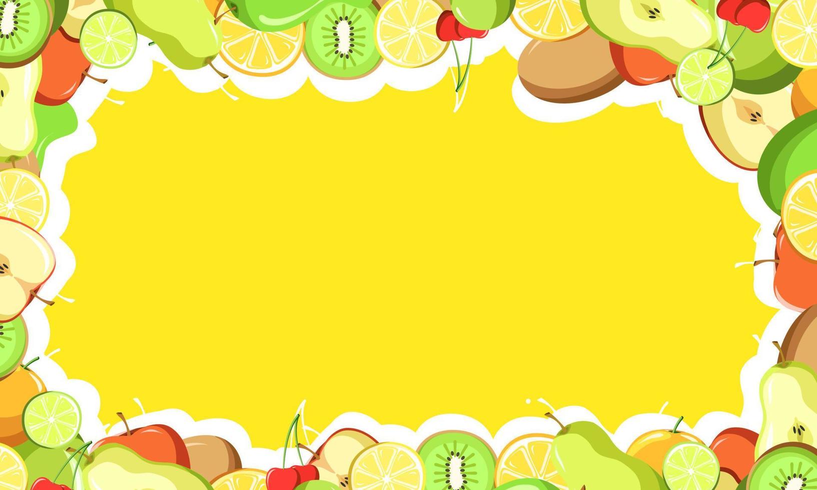 Fruit pattern vector illustration background