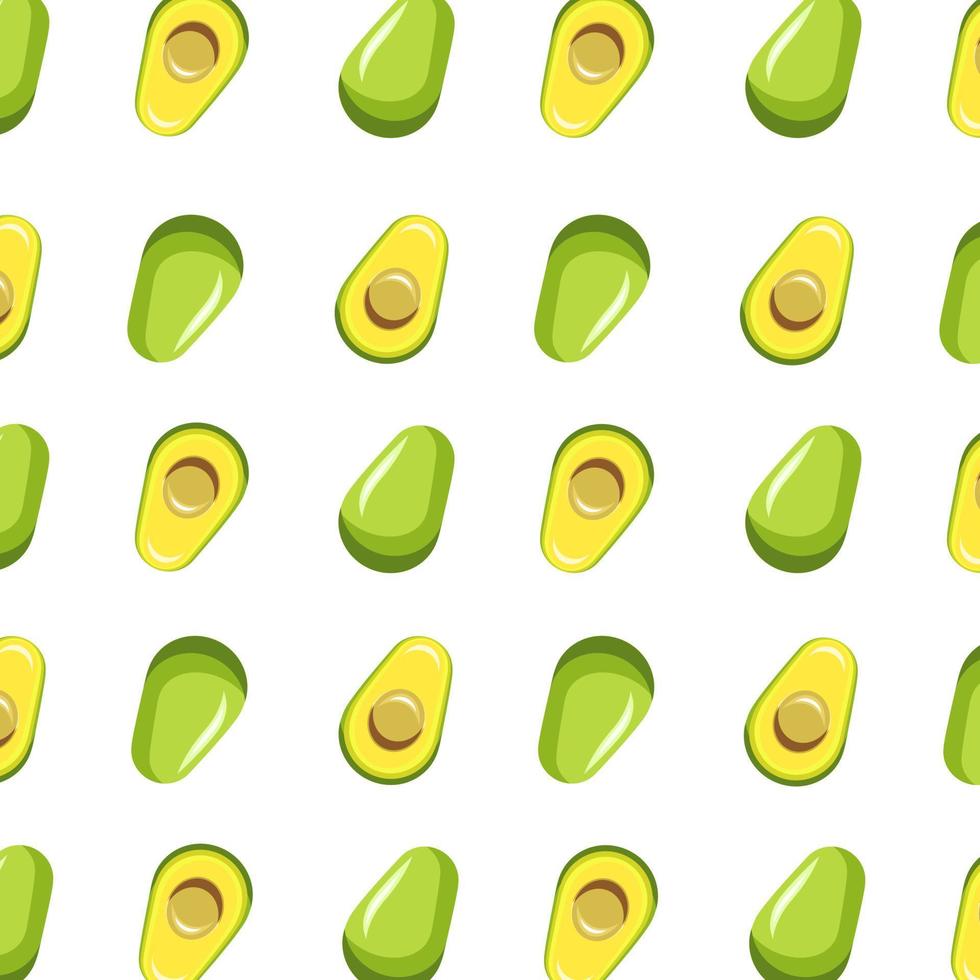 Pattern vector illustration of an avocado