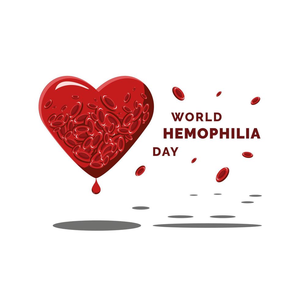 World hemophilia day vector