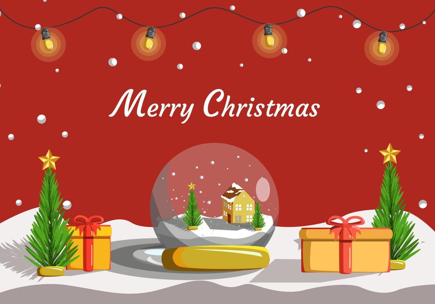 Merry Christmas Concept Vector Illustration