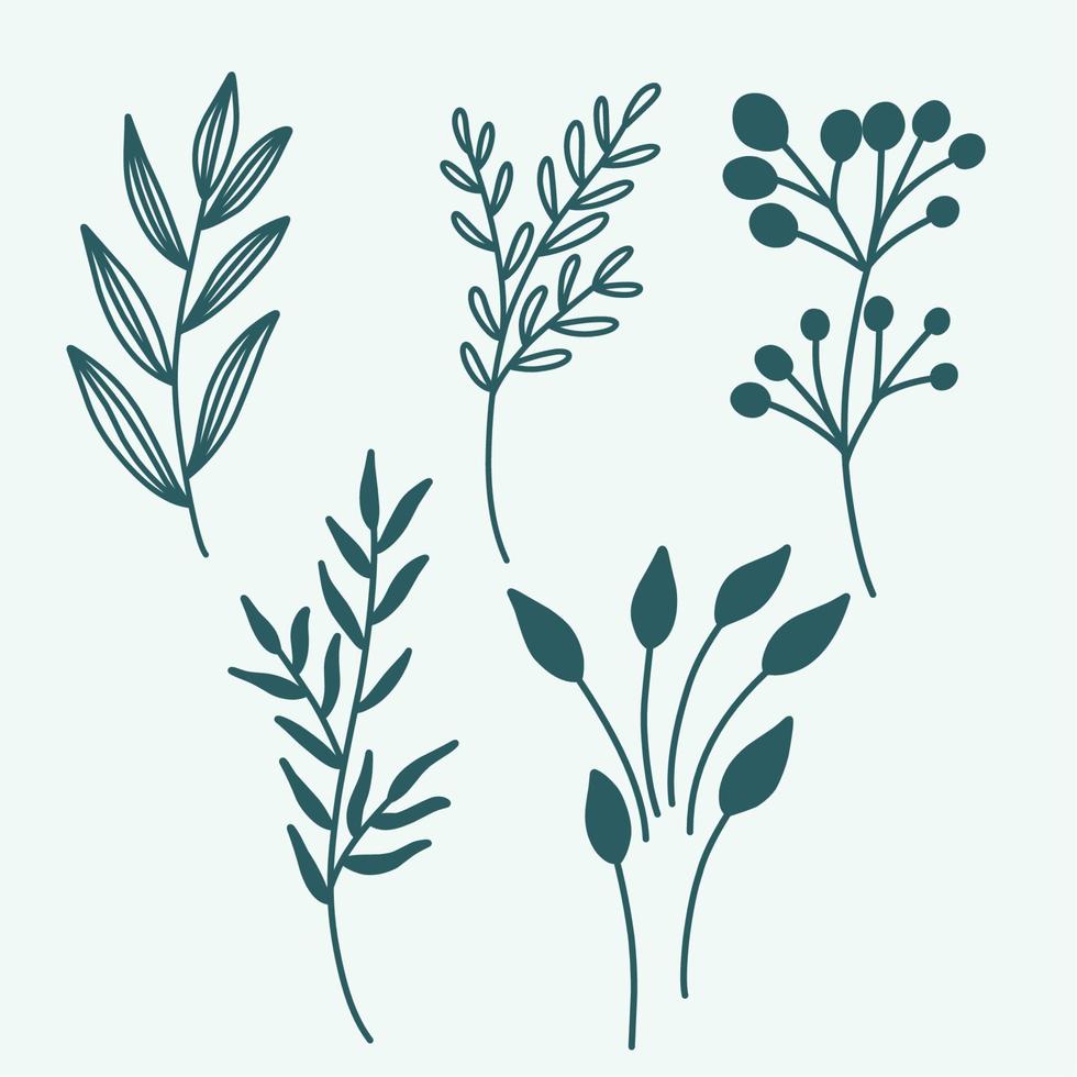 Shilhoutte plant vector