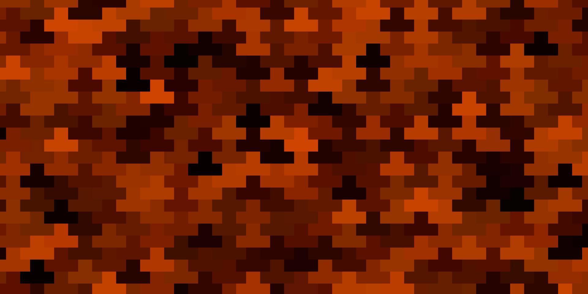 Dark Orange vector backdrop with rectangles.