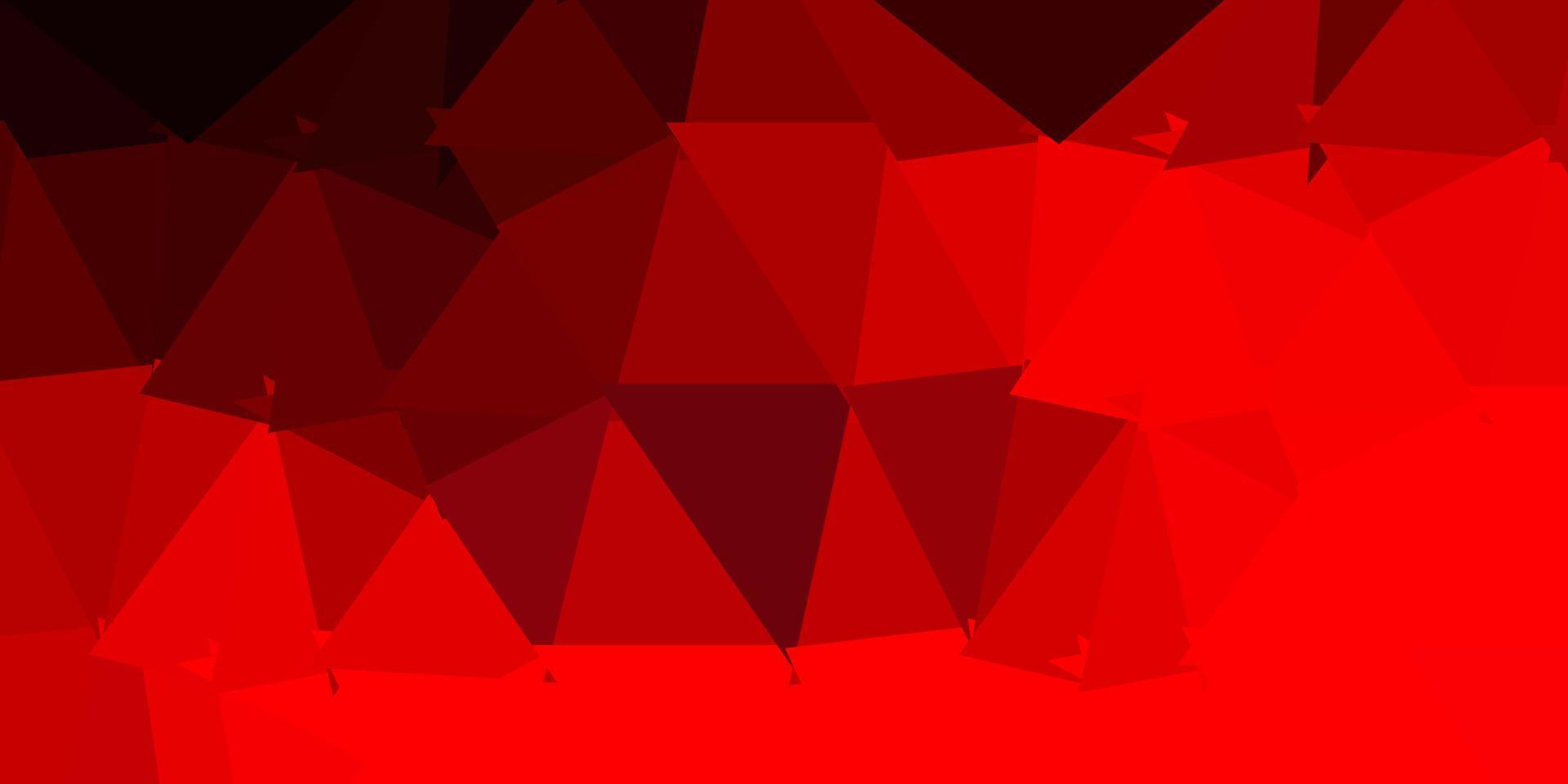 Dark orange vector gradient polygon wallpaper.