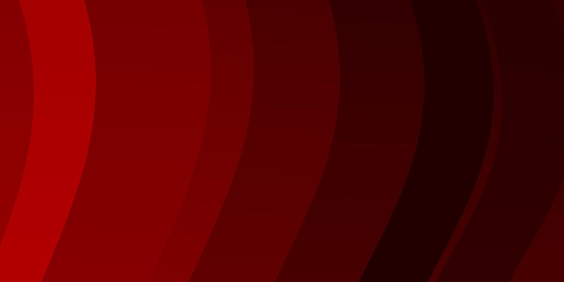 Dark Red vector template with curved lines.