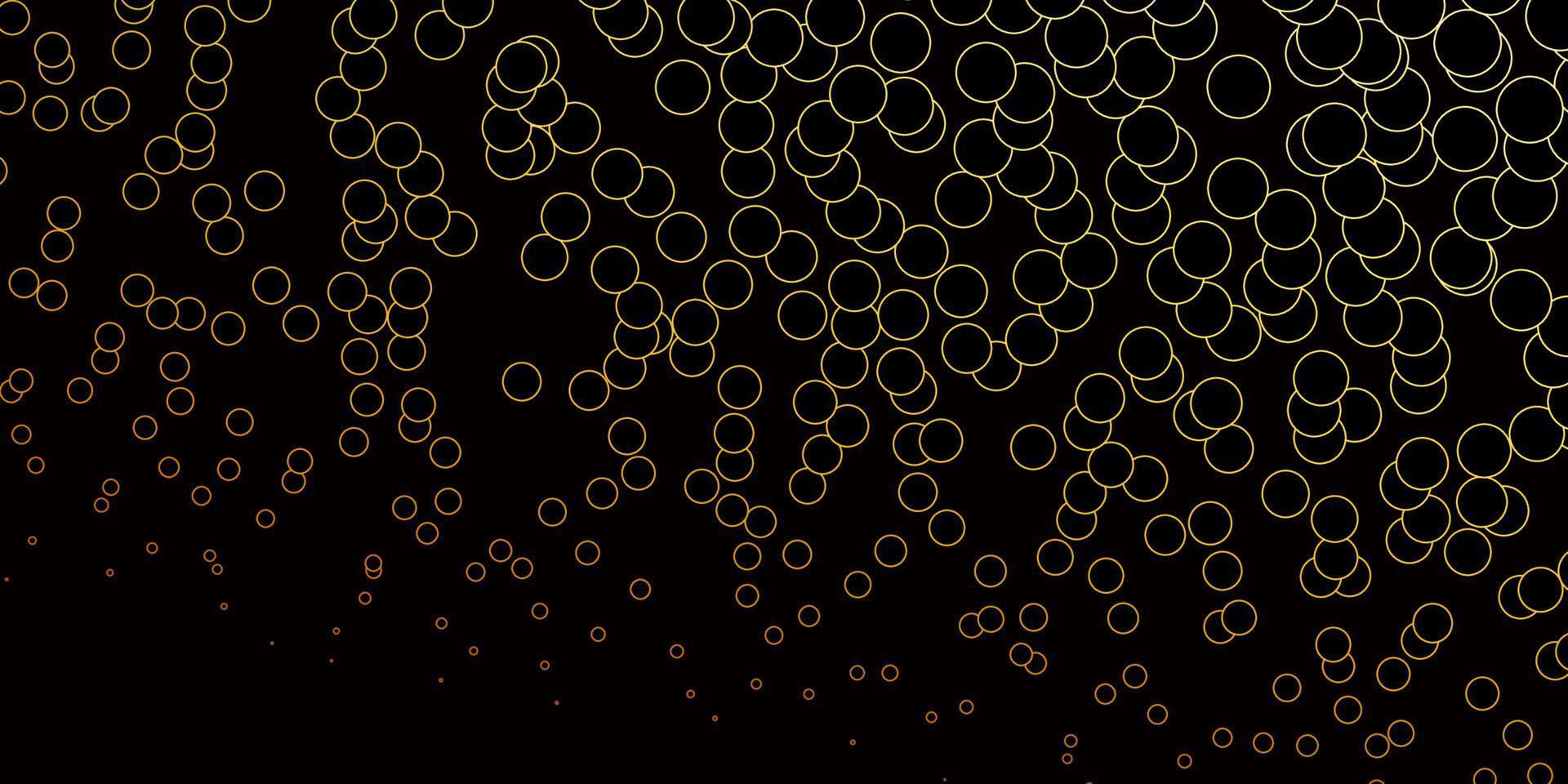 Dark Blue, Yellow vector layout with circle shapes.