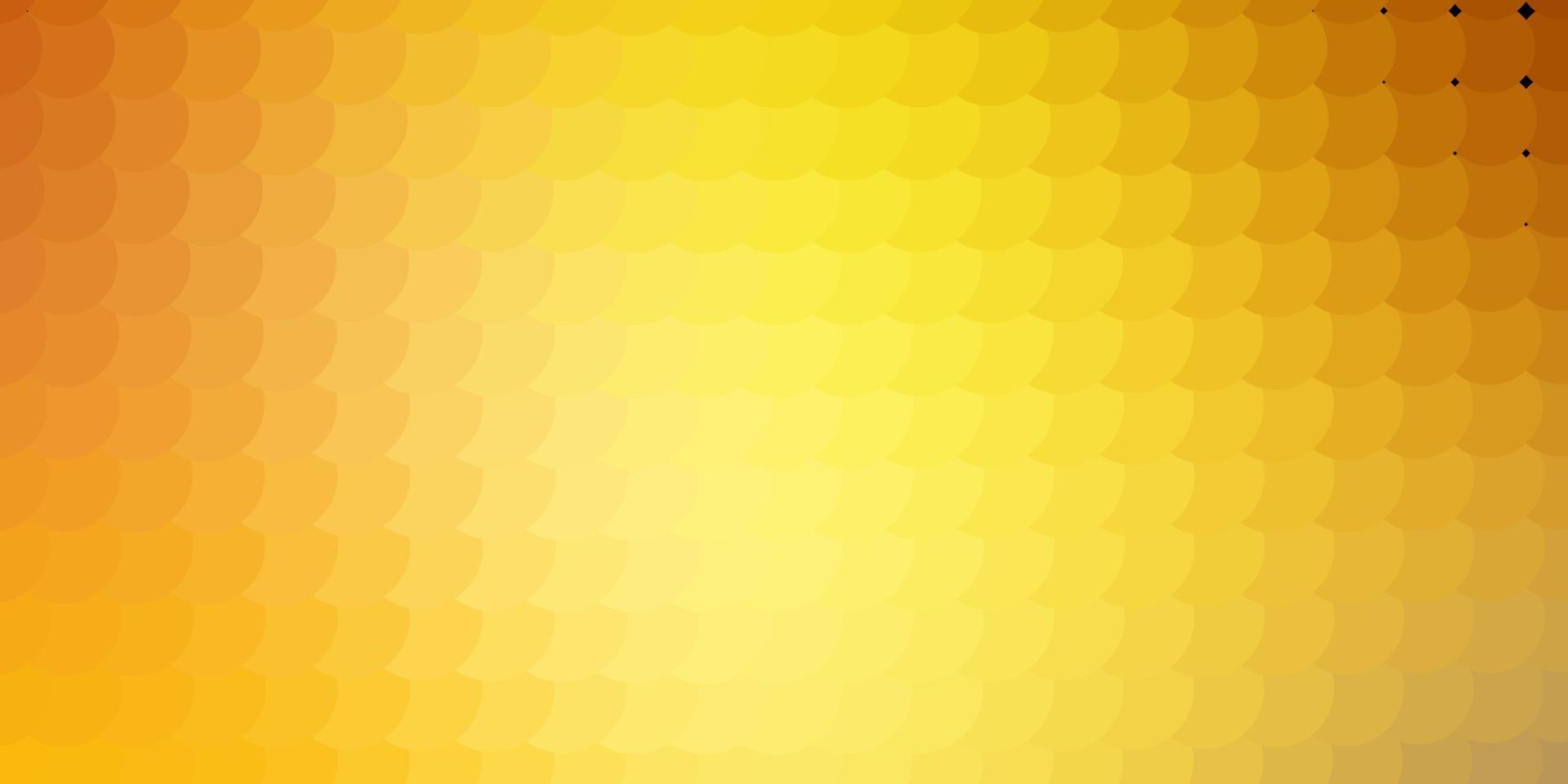 Dark Yellow vector template with circles.