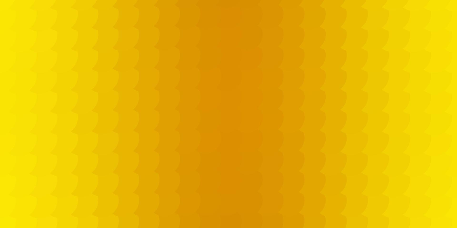plantilla de vector amarillo oscuro con círculos.