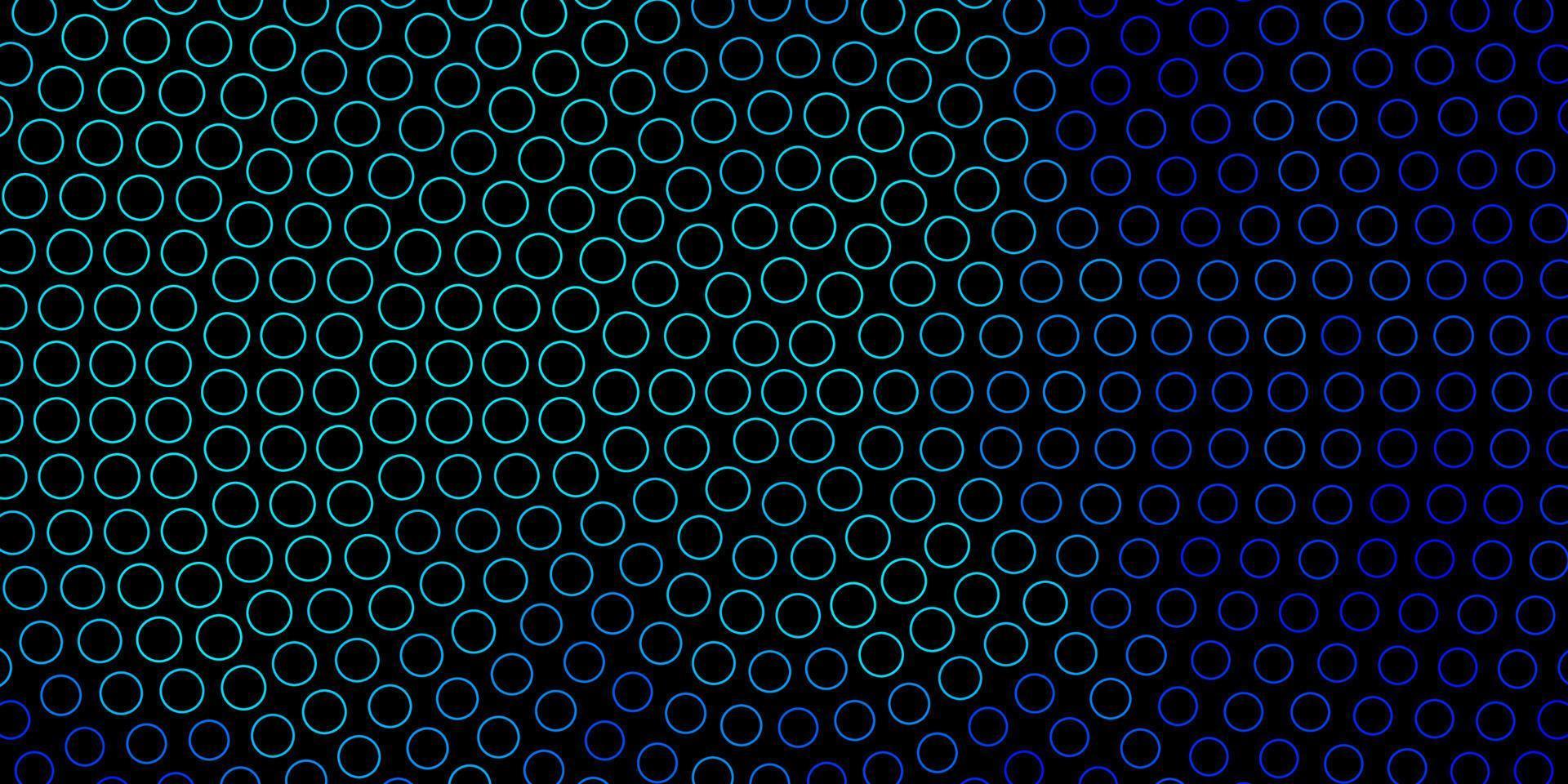 Fondo de vector azul oscuro con círculos.