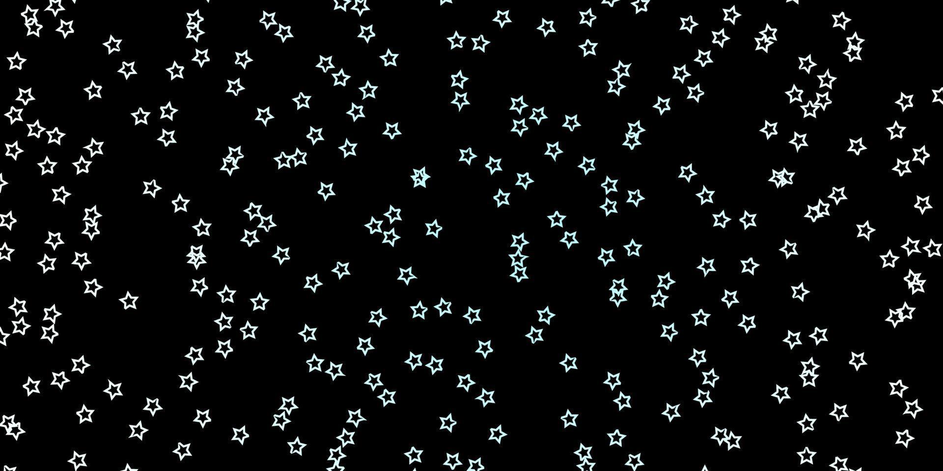 textura de vector azul oscuro con hermosas estrellas.