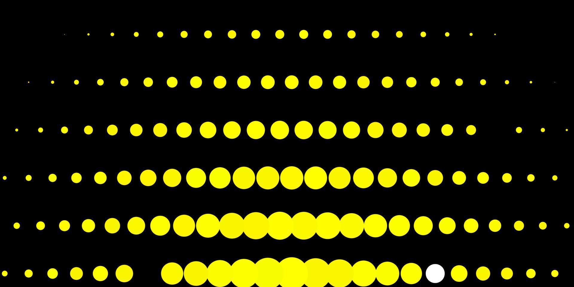 Dark Yellow vector template with circles.