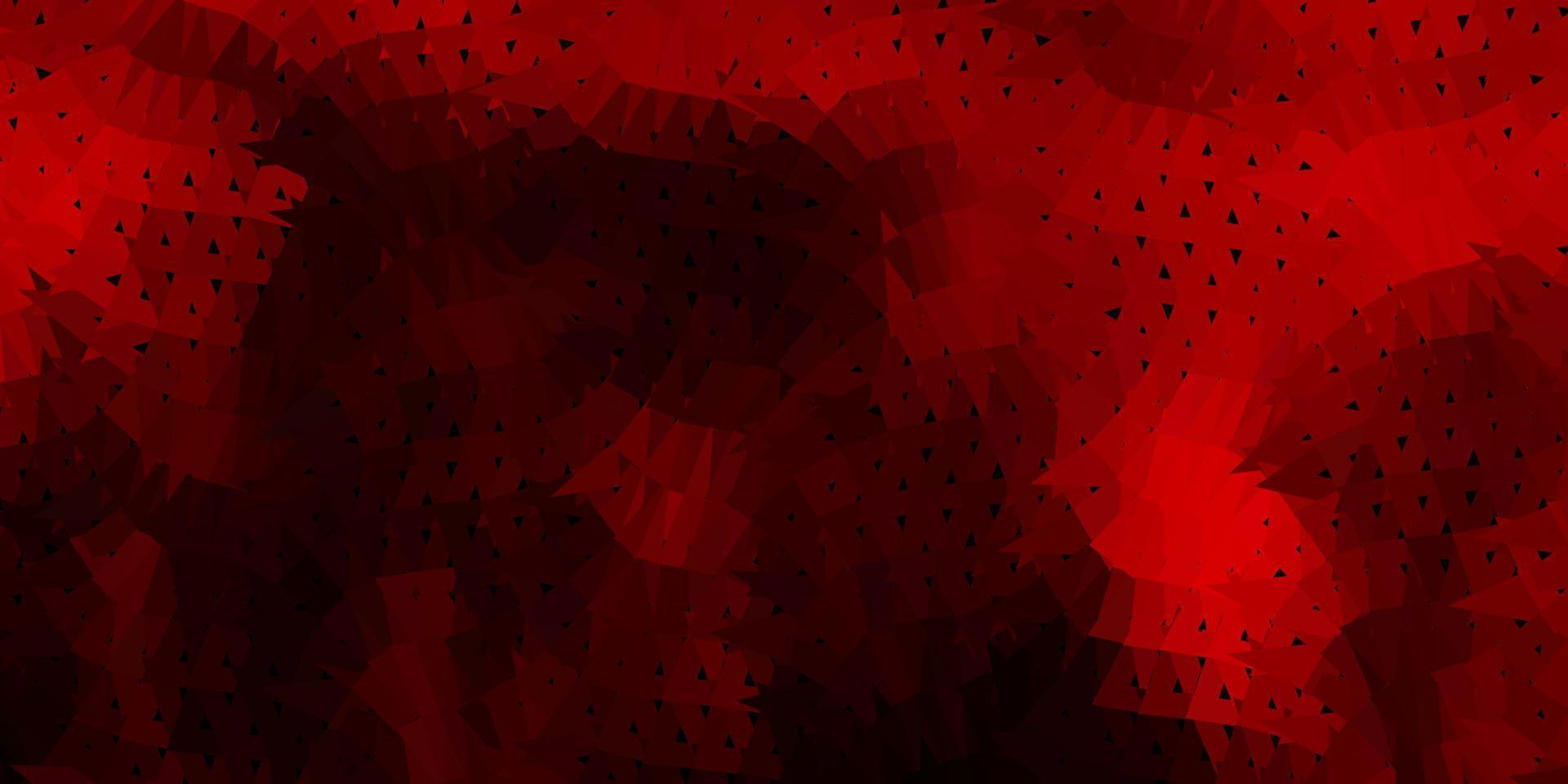 Dark red vector poly triangle texture.